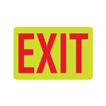 Luminescent Exit 8x12 Sign